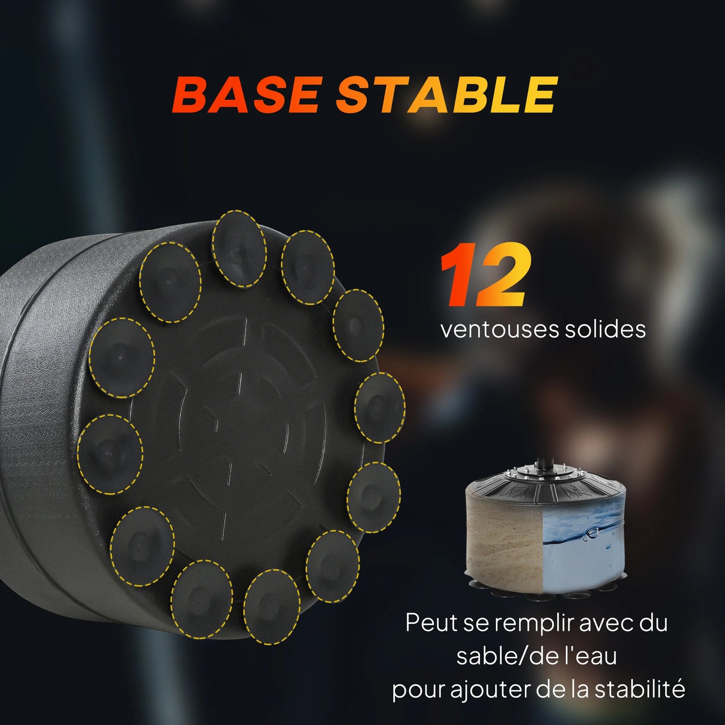 Sac de Frappe 4-en-1 sur Pied – Entraînement Complet & Puissance