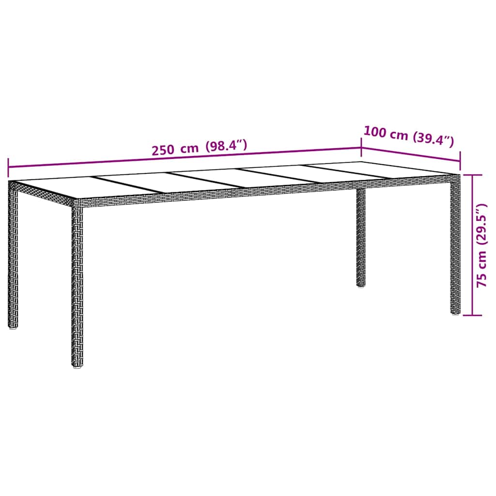 Table de Jardin 8 Places – Design Moderne & Robustesse