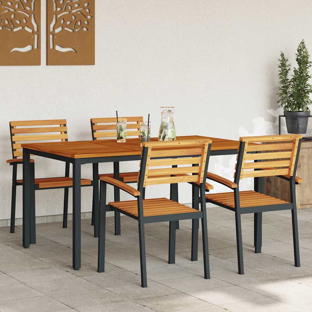 Ensemble Repas de Jardin 6 Places – Bois d’Acacia & Design Moderne