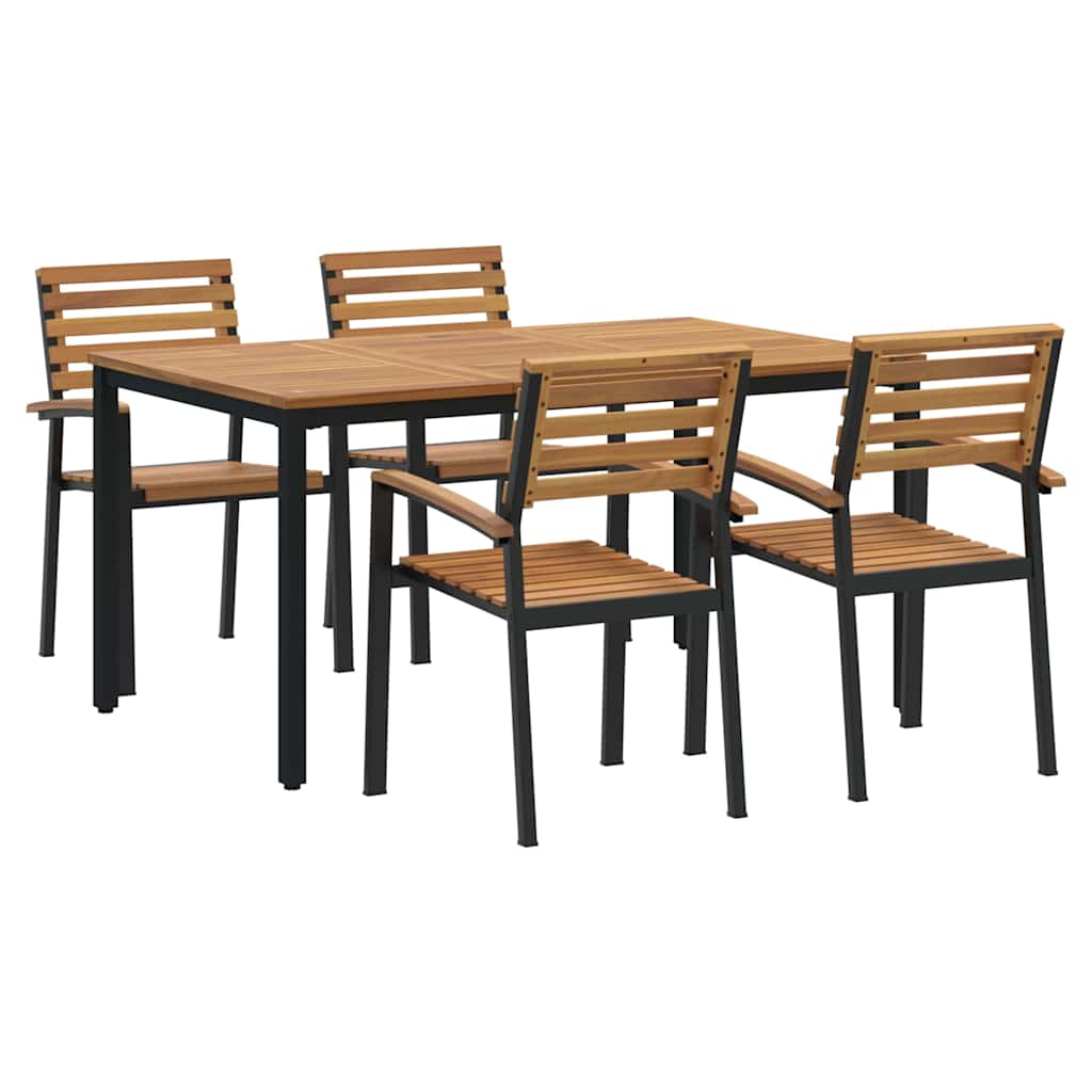 Ensemble Repas de Jardin 6 Places – Bois d’Acacia & Design Moderne