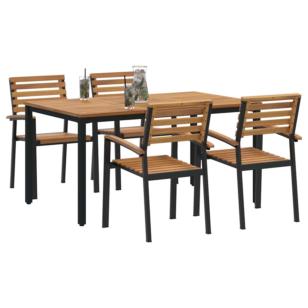 Ensemble Repas de Jardin 6 Places – Bois d’Acacia & Design Moderne