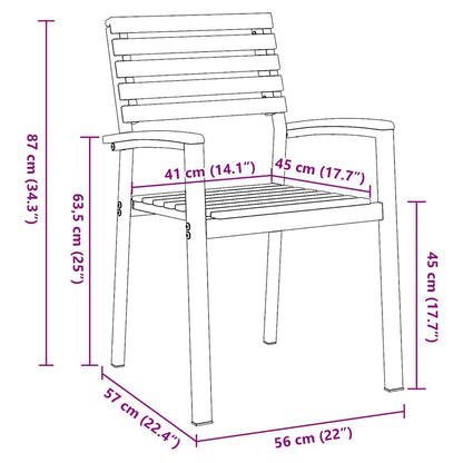 Ensemble Repas de Jardin 6 Places – Bois d’Acacia & Design Moderne