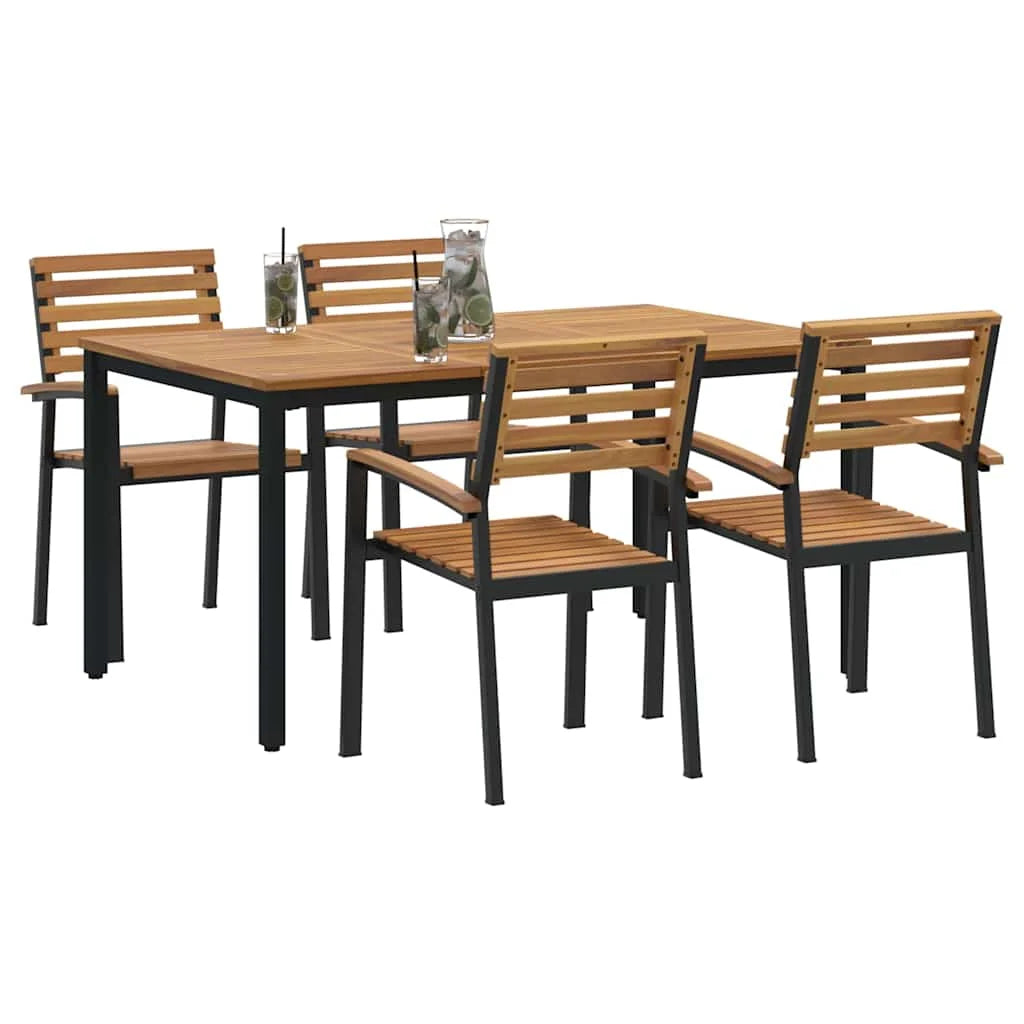 Ensemble Repas de Jardin 6 Places – Bois d’Acacia & Design Moderne