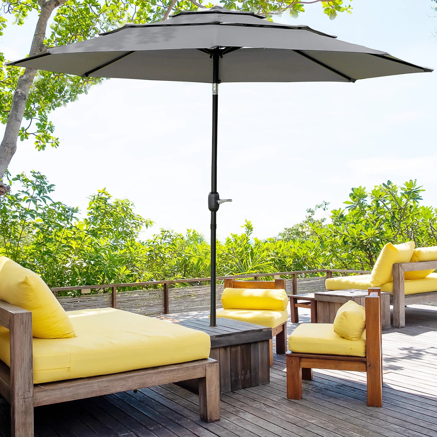 Parasol Inclinable Ø 2,85 m – Protection & Confort au Quotidien