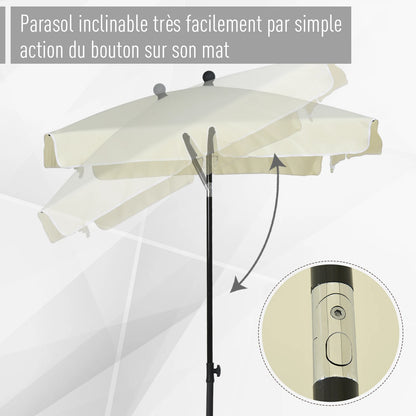 Parasol Rectangulaire Inclinable – Protection & Élégance Extérieure