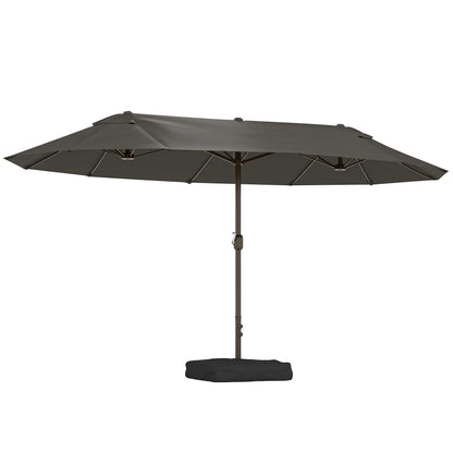 Parasol Double 4,6 m avec Manivelle – Ombre XXL & Confort
