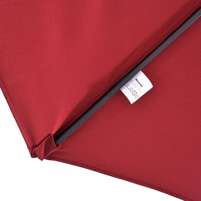 Parasol Double 4,6 m Bordeaux – Ombre XXL & Élégance