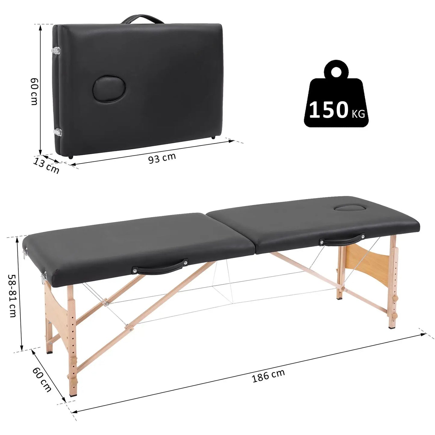 Table de Massage Pliante Professionnelle – Confort & Transport Facile